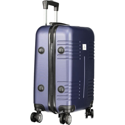 Laura Biagiotti Blue Polyethylene Luggage - Small Trolley