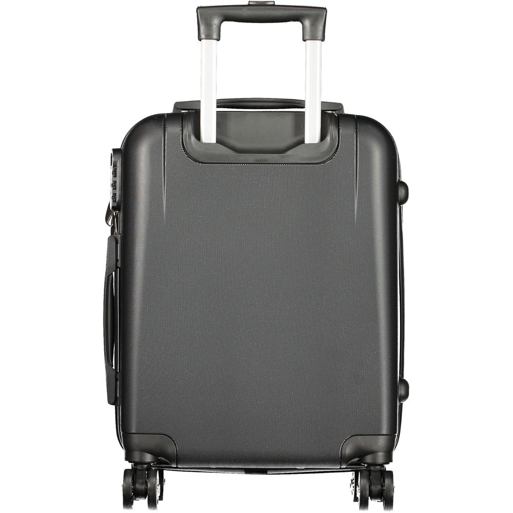 Laura Biagiotti Black Polyethylene Luggage Set of 3 Trolleys
