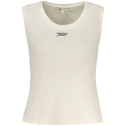 Tommy Hilfiger Beige Cotton Tank Top