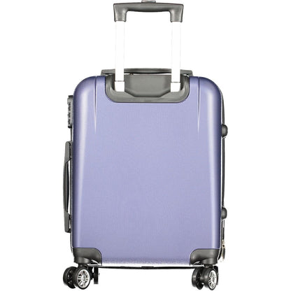 Laura Biagiotti Blue Polyethylene Luggage Set of 3 Trolleys