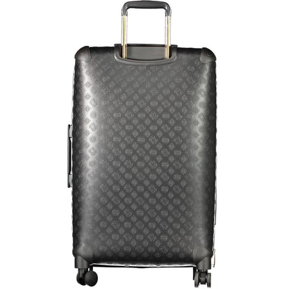 Guess Jeans Black Polyethylene Luggage - Wilder Travel Trolley