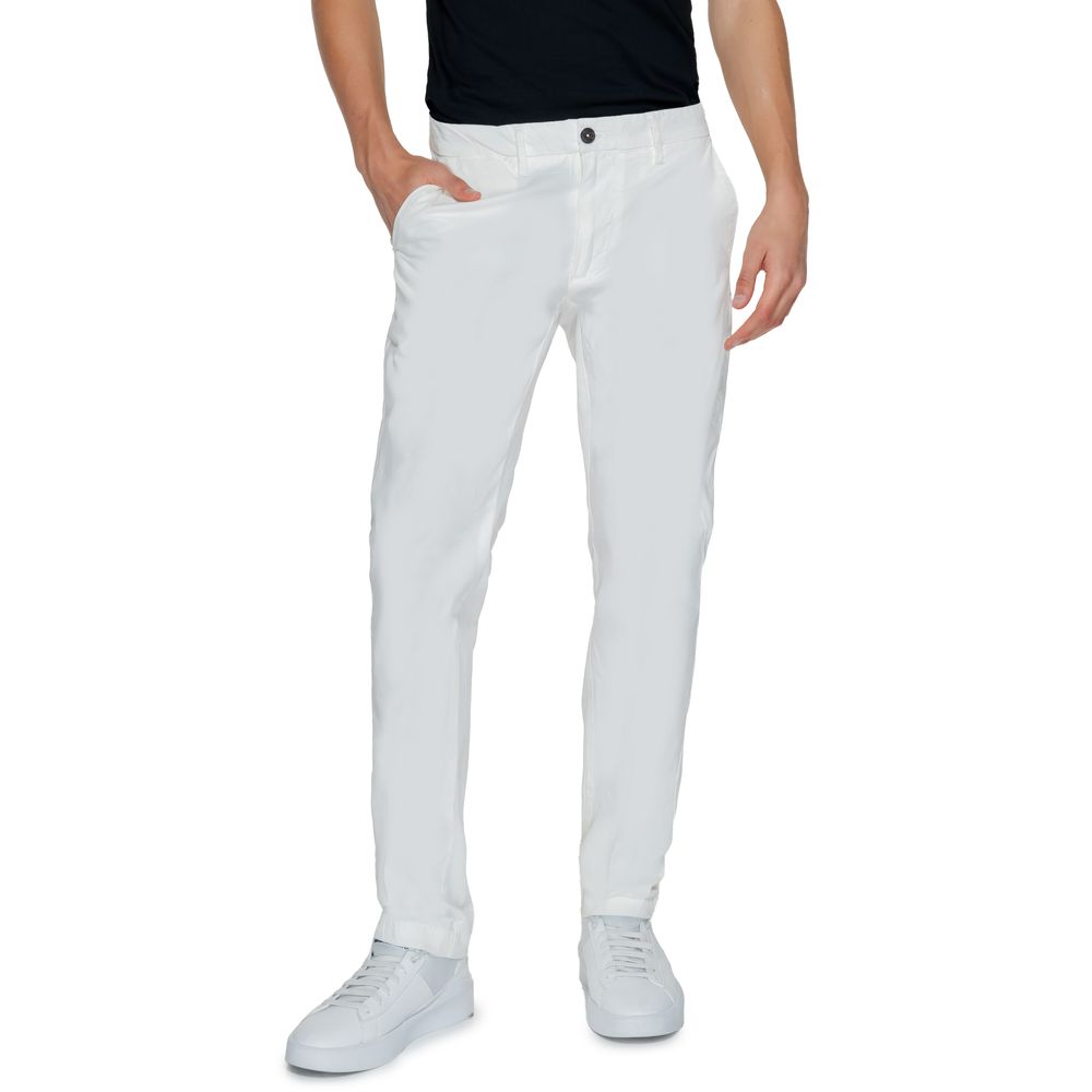 Borghese White Cotton Pant for Men
