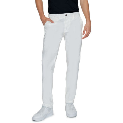 Borghese White Cotton Pant for Men