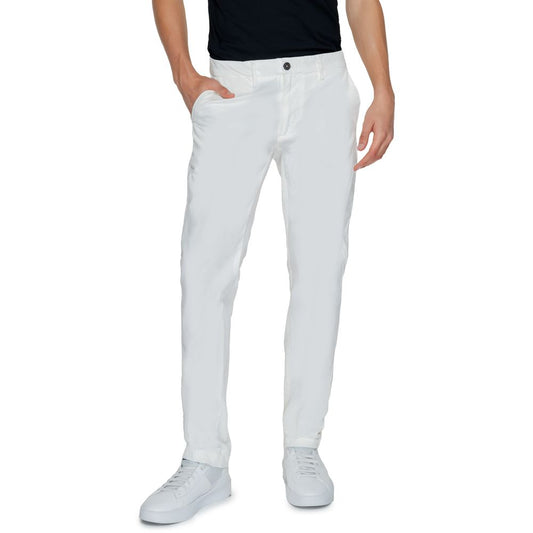 Borghese White Cotton Pant for Men