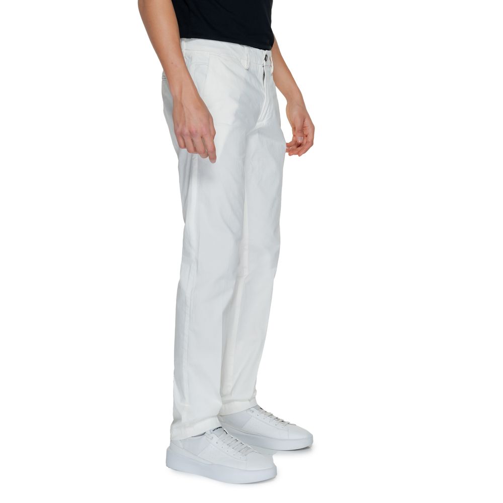 Borghese White Cotton Pant for Men