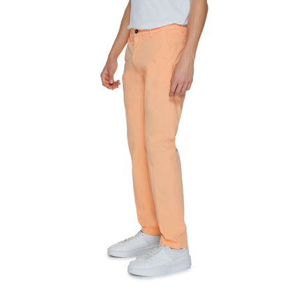 Borghese Orange Cotton Pant for Men