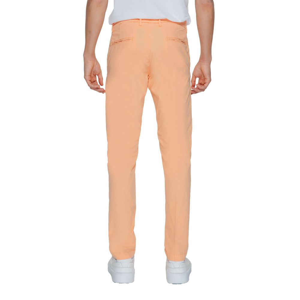 Borghese Orange Cotton Pant for Men