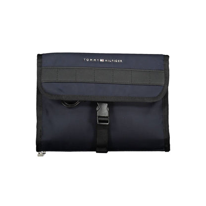 Tommy Hilfiger Blue Polyester Accessory Beauty Case