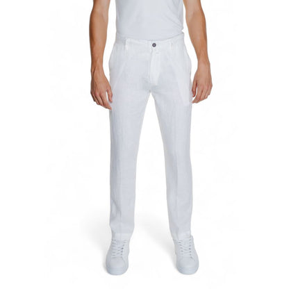 Borghese White Linen Pant for Men