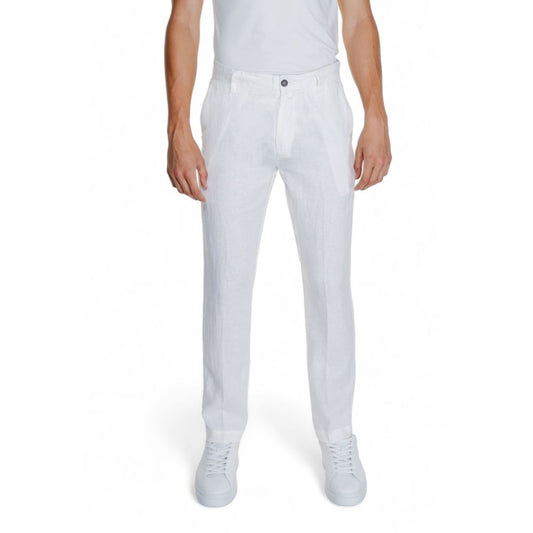 Borghese White Linen Pant for Men