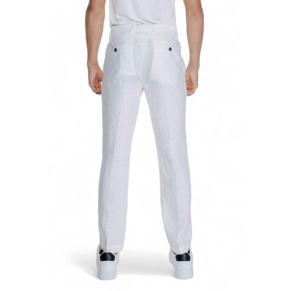 Borghese White Linen Pant for Men