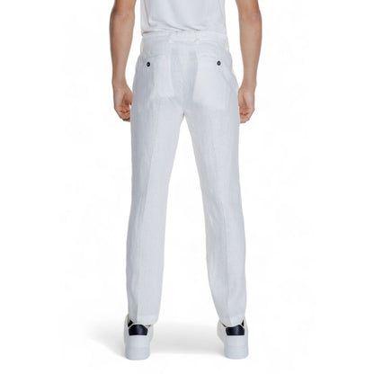 Borghese White Linen Pant for Men