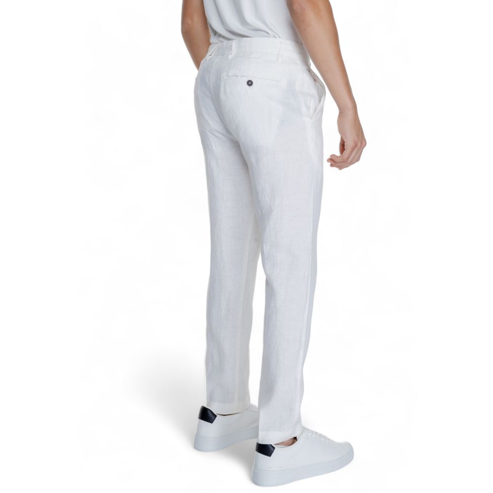 Borghese White Linen Pant for Men