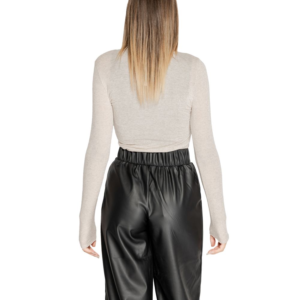 Cleré Beige Modal Long Sleeve T-Shirt