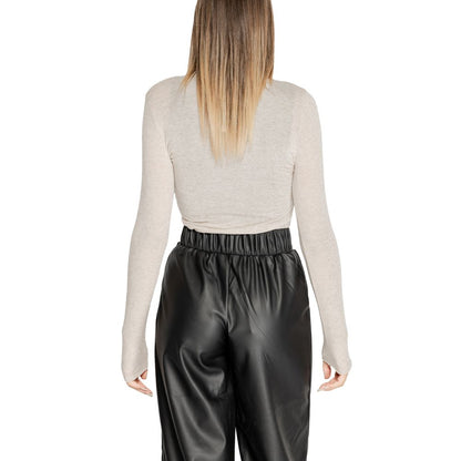 Cleré Beige Modal Long Sleeve T-Shirt