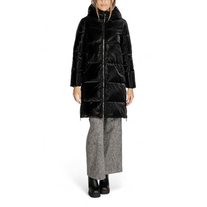 Cleré Black Polyester Women's Jacket & Coat