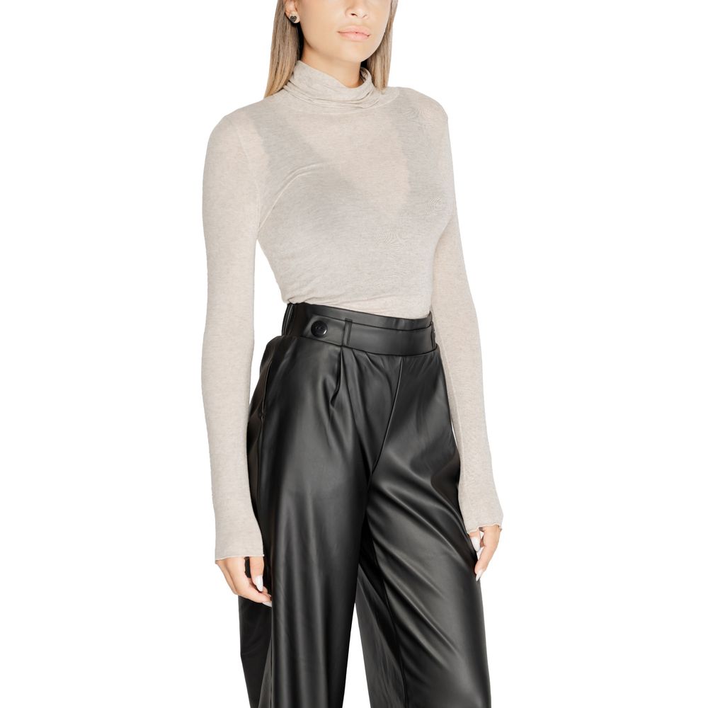 Cleré Beige Modal Long Sleeve T-Shirt