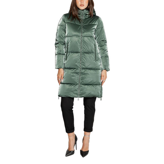 Cleré Green Polyester Jacket & Coat for Women