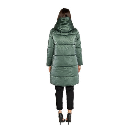Cleré Green Polyester Jacket & Coat for Women