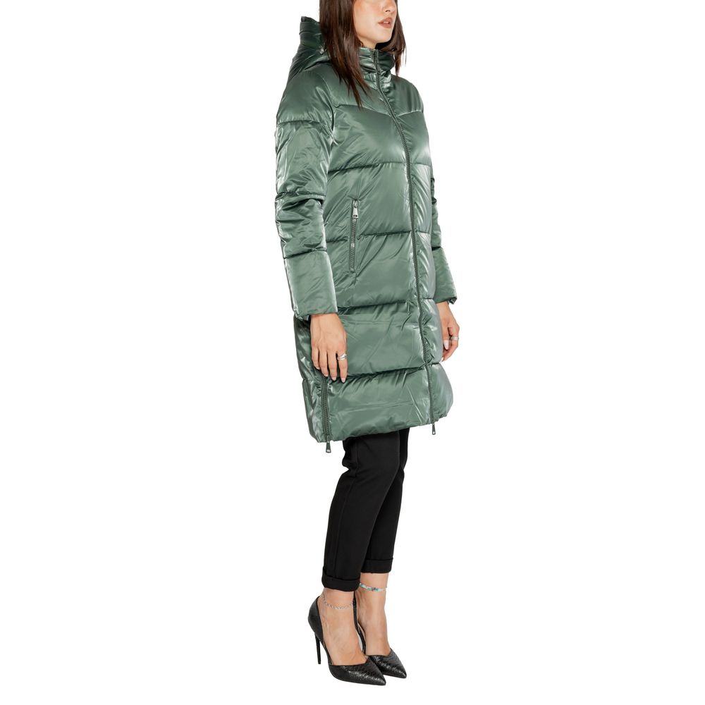 Cleré Green Polyester Jacket & Coat for Women