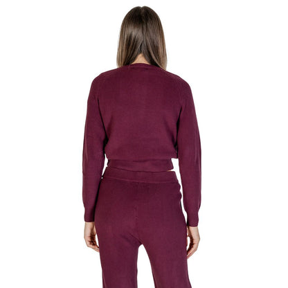 Cleré Purple Viscose Sweater for Women