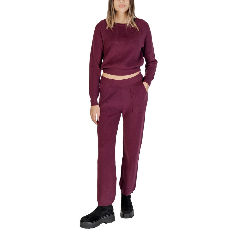 Cleré Purple Viscose Sweater for Women