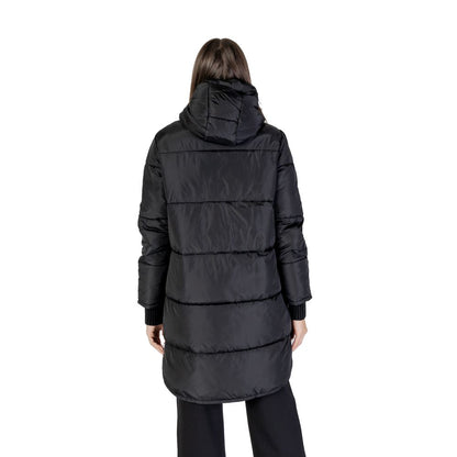 Cleré Black Polyester Jacket & Coat for Women