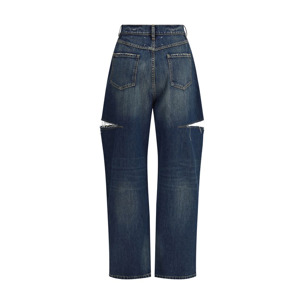 Maison Margiela Denim Jeans with Cut-Out Detail