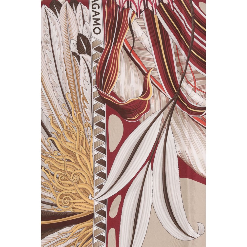 Ferragamo Giada Print Silk Scarf