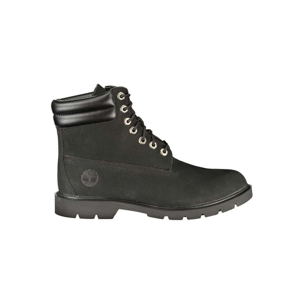 Timberland Black Polyester Ankle 6-Inch Lace-Up Boot