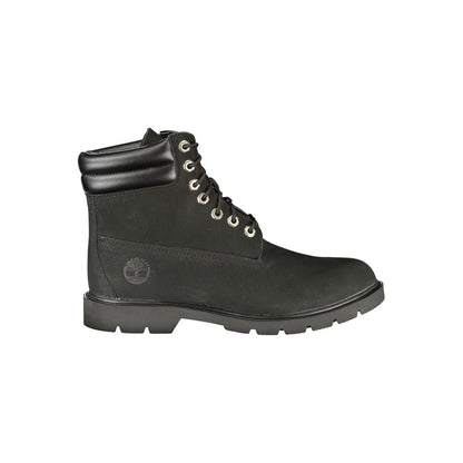 Timberland Black Polyester Ankle 6-Inch Lace-Up Boot