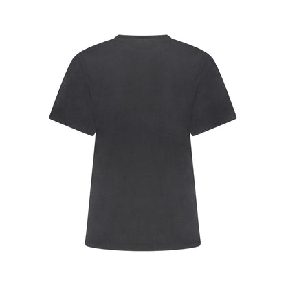 Napapijri Black Cotton T-Shirt – Casual Urban Essential