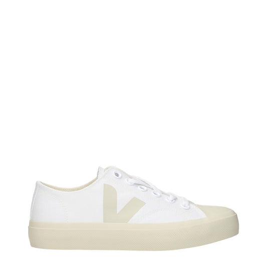 Veja White Fabric Low Tops - Timeless Sneakers for Every Occasion