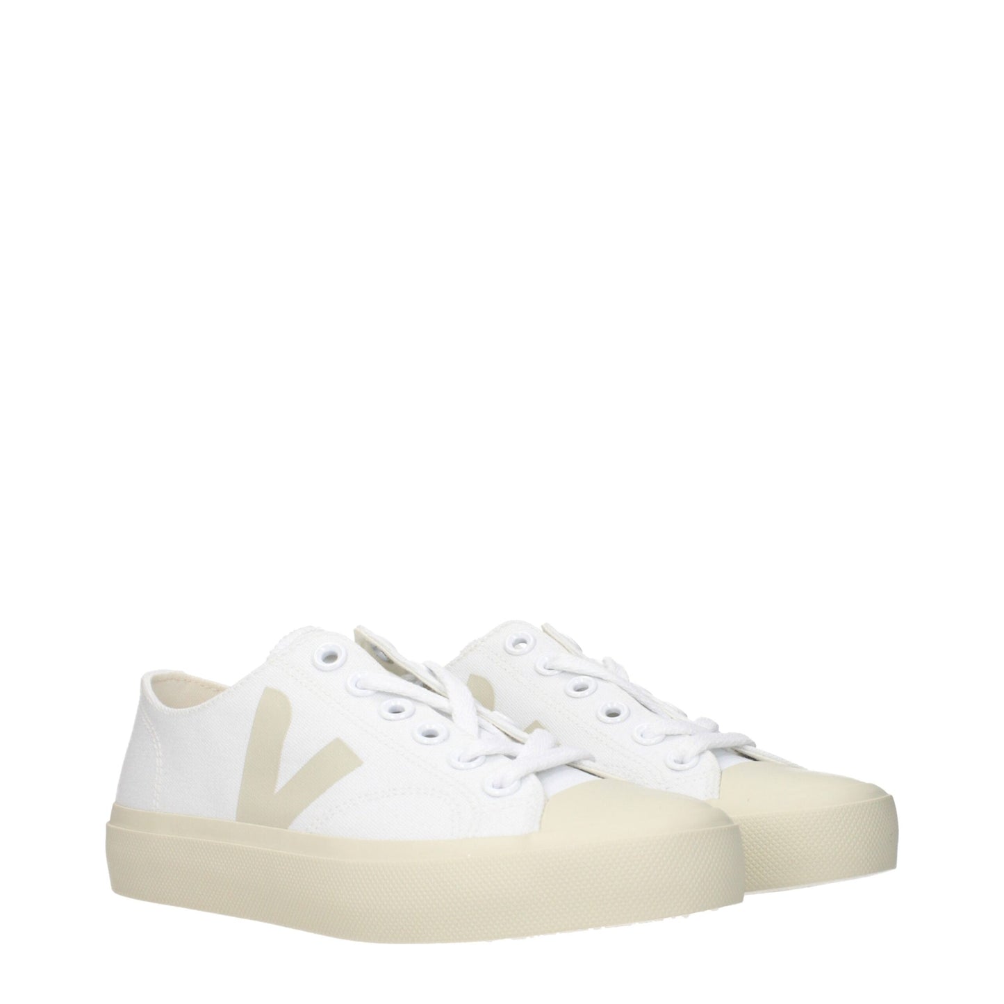 Veja White Fabric Low Tops - Timeless Sneakers for Every Occasion