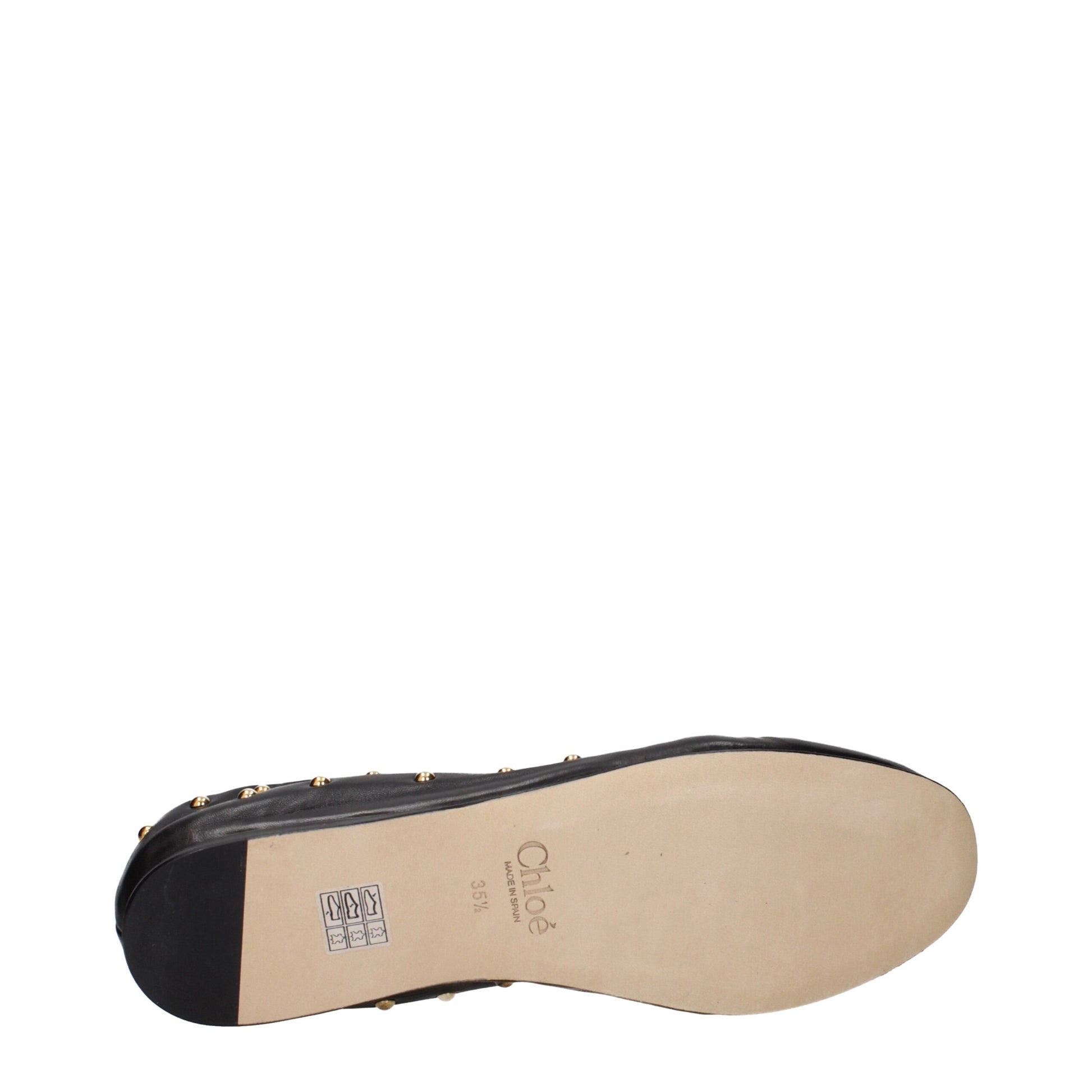 Chloé Black Leather Ballet Flats: Effortless Elegance