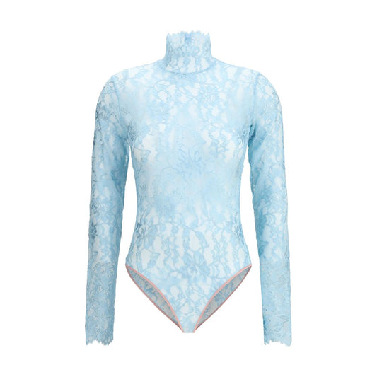 Valentino Baby Blue Lace Bodysuit