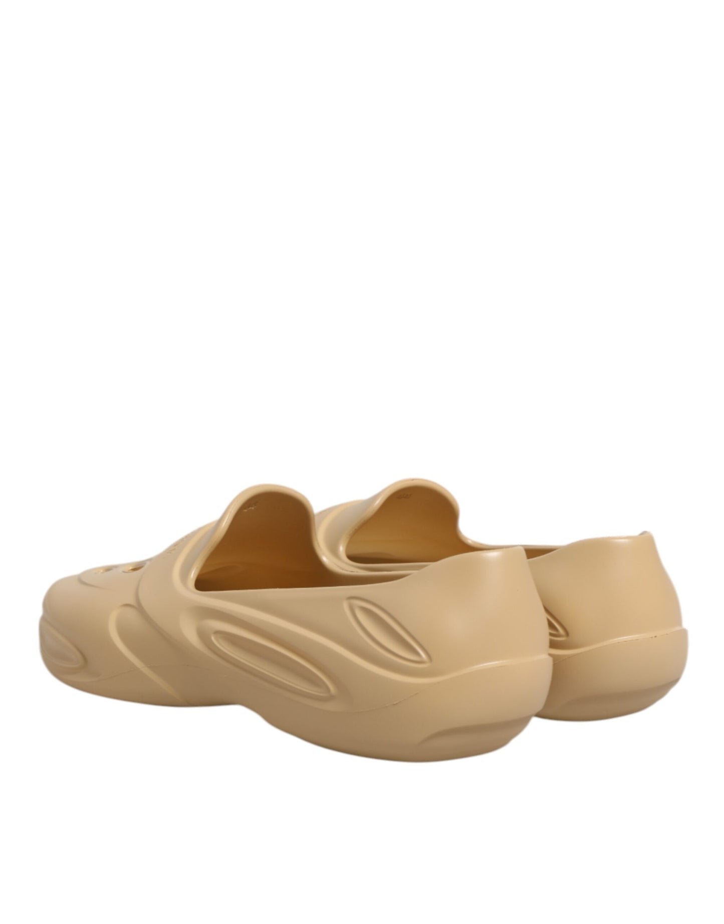 Dolce & Gabbana Beige Rubber Slides Low Top Sneakers