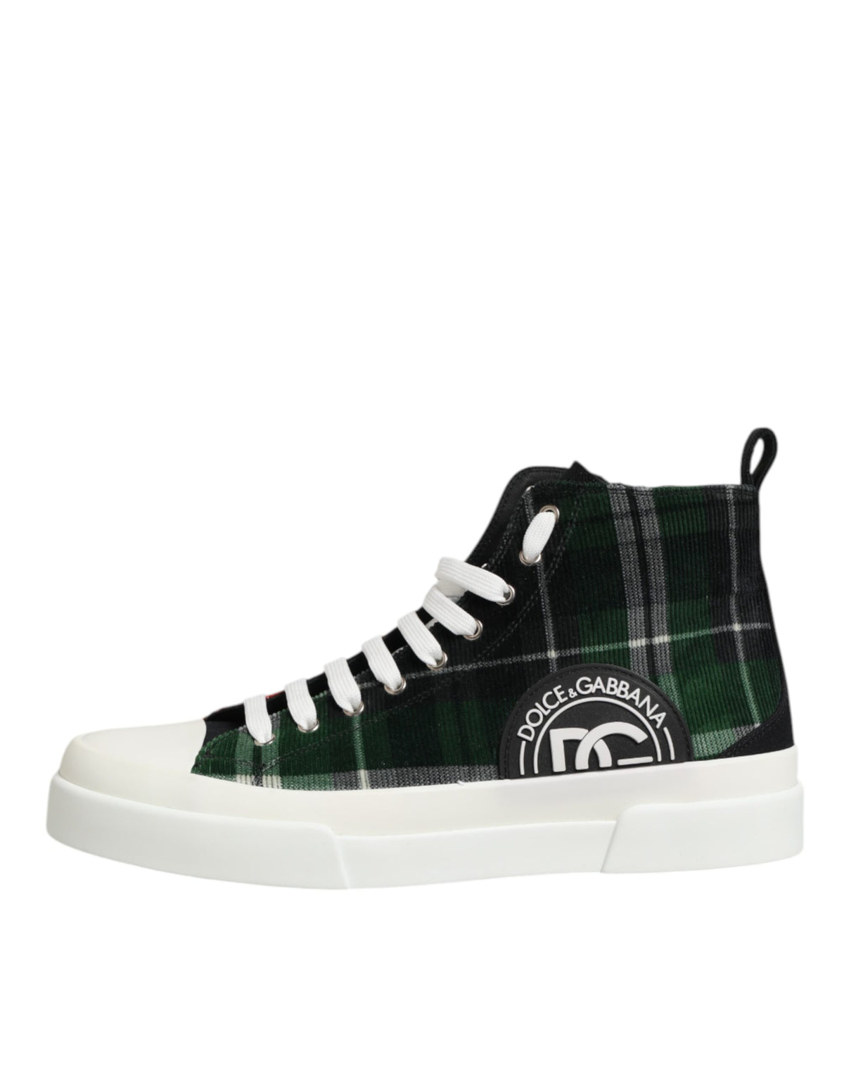Dolce & Gabbana Multicolor Cotton High Top Men's Sneakers