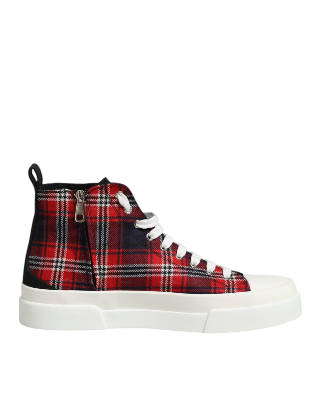 Dolce & Gabbana Multicolor Cotton High Top Men's Sneakers