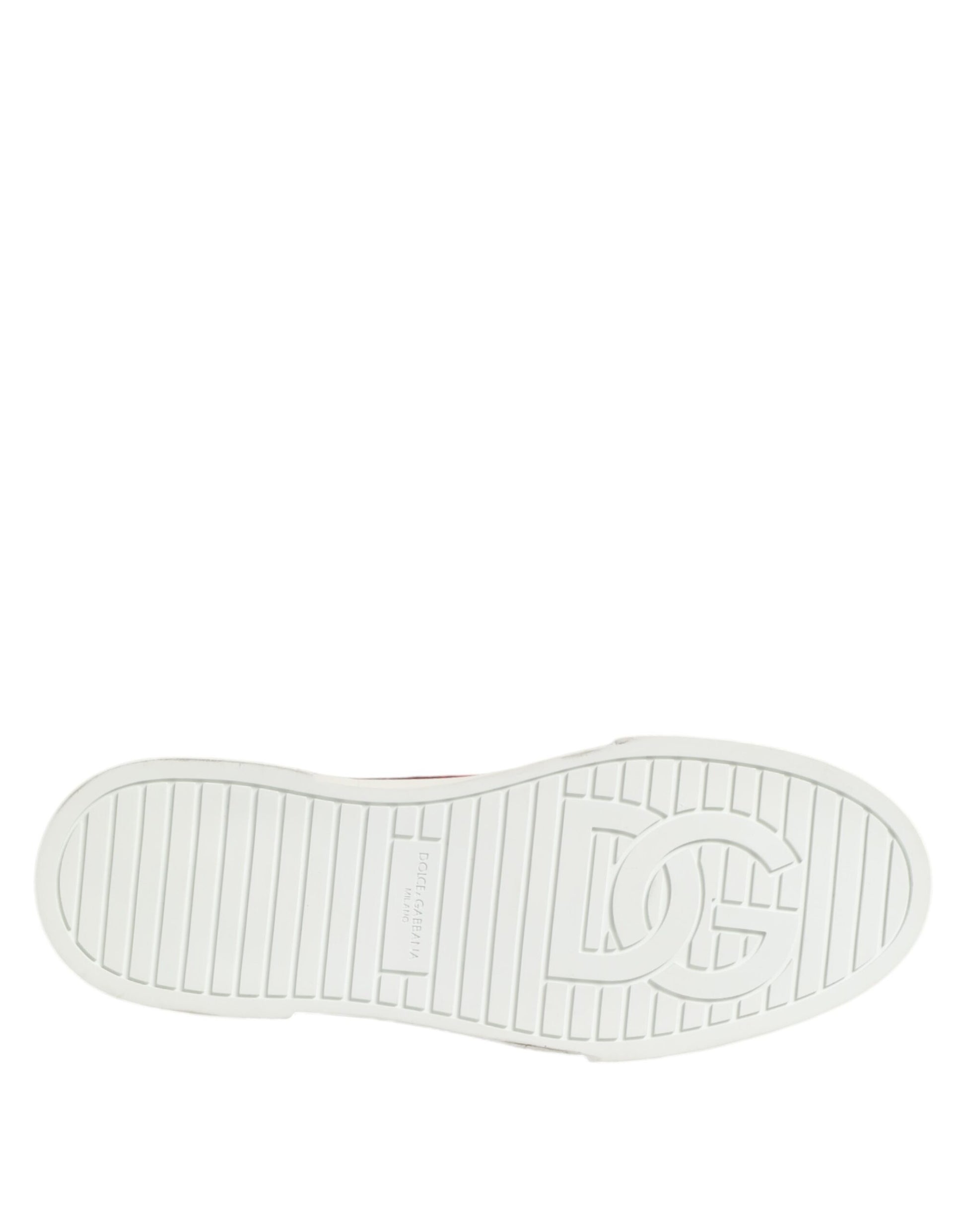 Dolce & Gabbana Multicolor Cotton High Top Men's Sneakers