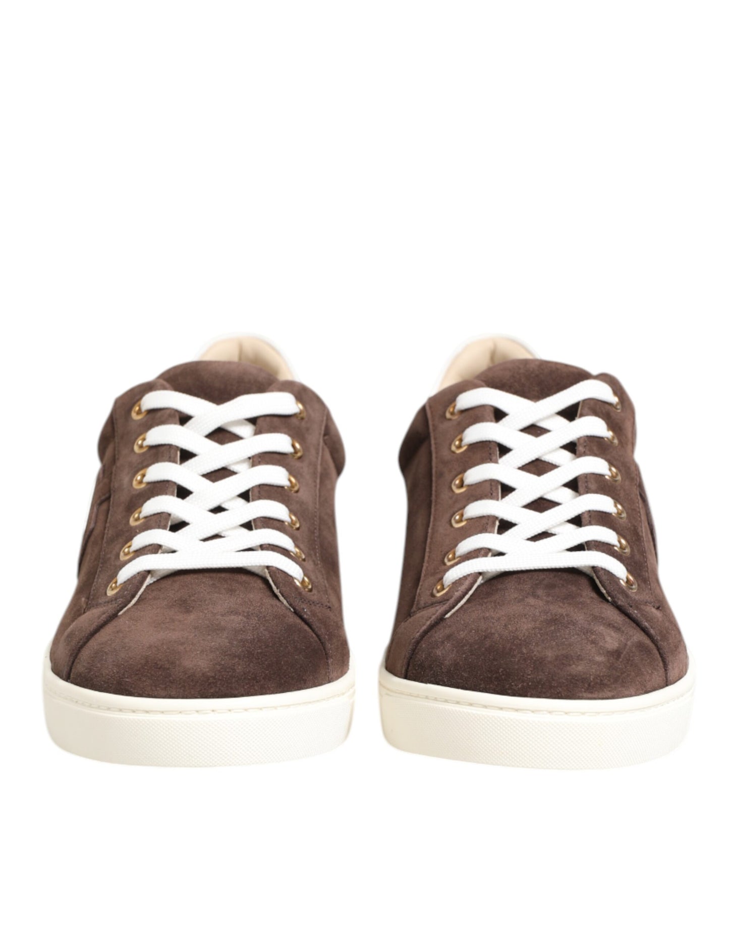 Dolce & Gabbana Brown Suede Leather Low Top Men's Sneakers