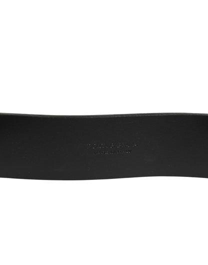 Dolce & Gabbana Brown Classic Gold Metal Logo Buckle Men's Belt