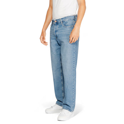 Jack & Jones Blue Cotton Relaxed Fit Jean