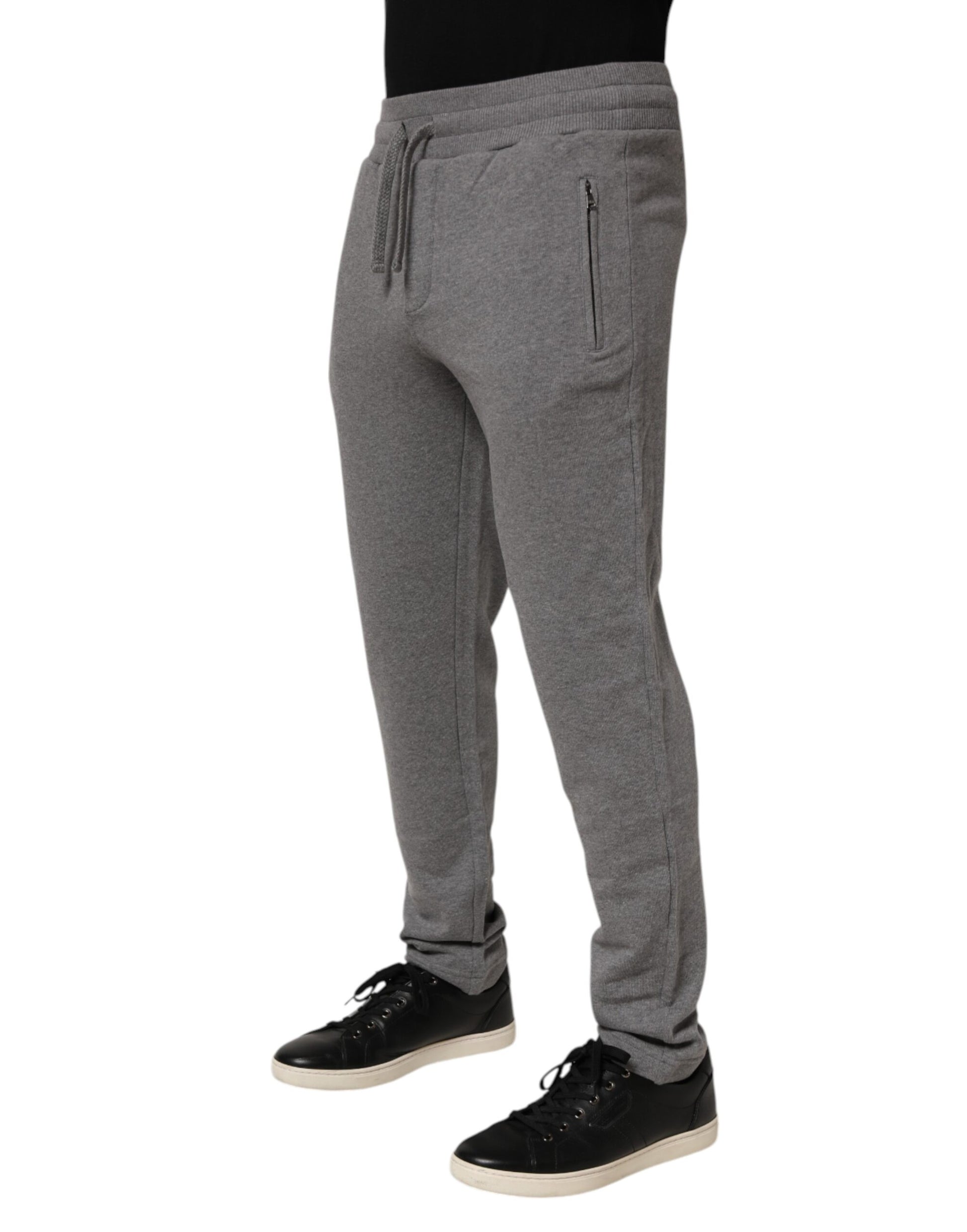 Dolce & Gabbana Cotton Jogger Sweatpants Trouser in Gray