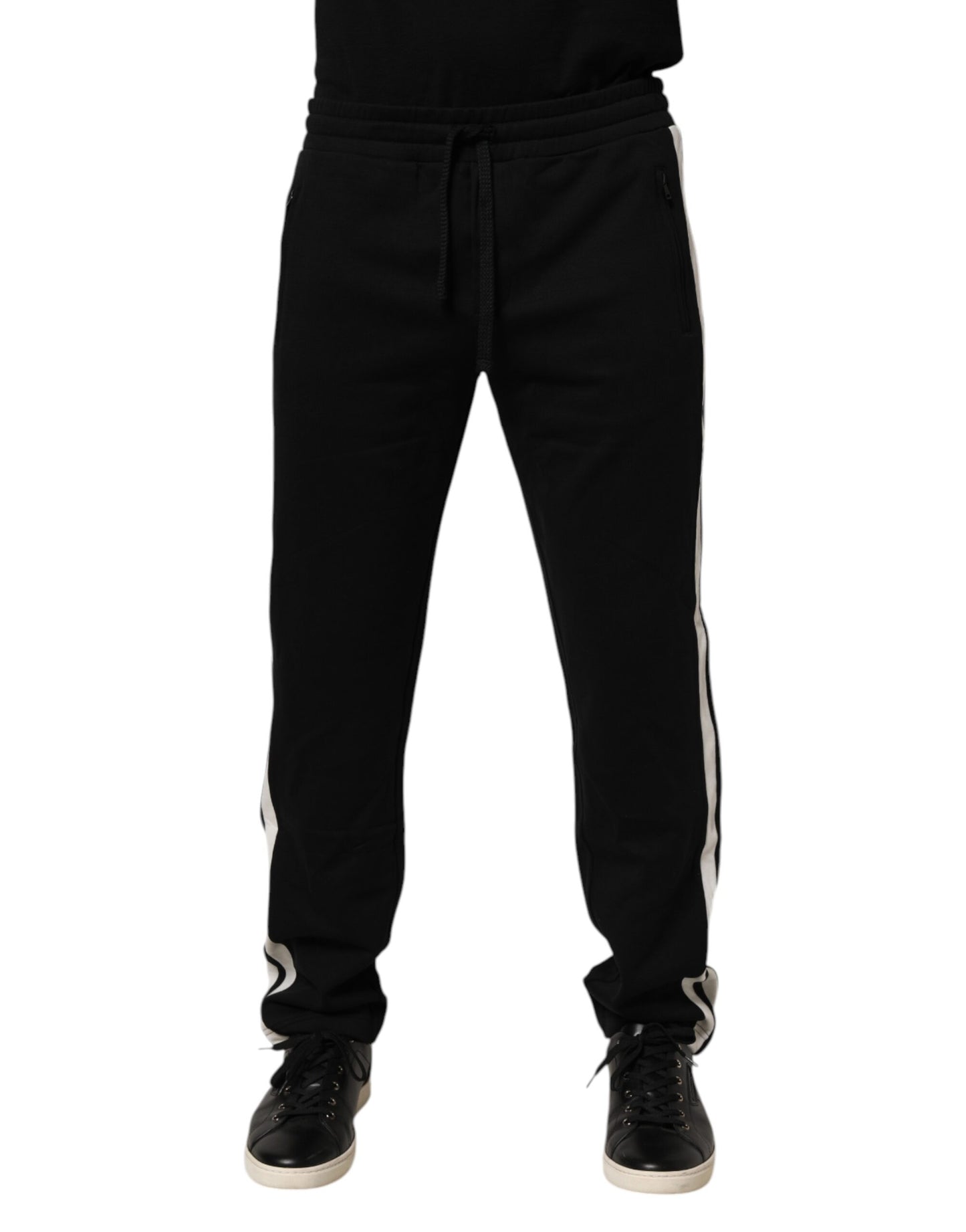 Dolce & Gabbana Black Cotton Jogger Sweatpants