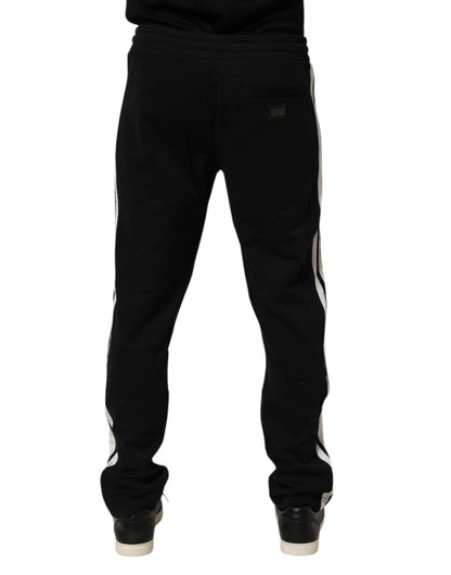 Dolce & Gabbana Black Cotton Jogger Sweatpants