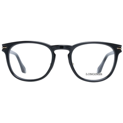 Longines Men's Optical Glasses – Black Round Frame, 54mm