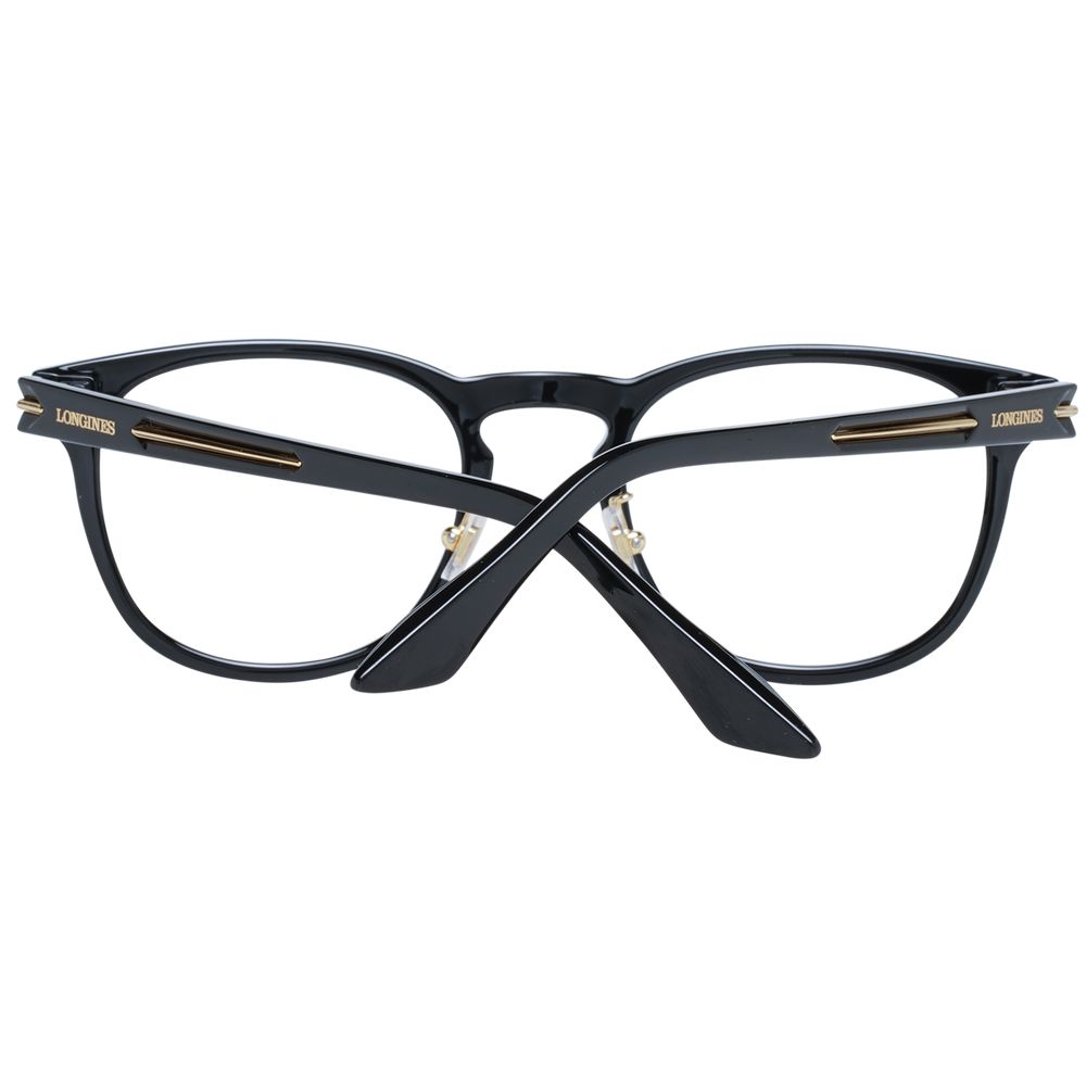 Longines Men's Optical Glasses – Black Round Frame, 54mm