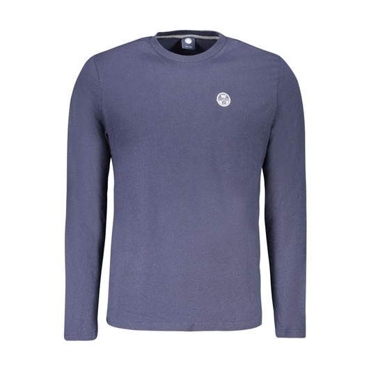 North Sails Blue Cotton Long-Sleeved T-Shirt