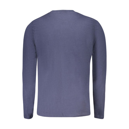 North Sails Blue Cotton Long-Sleeved T-Shirt